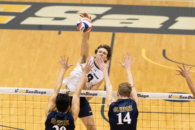 College men’s volleyball match results from this week - Off the Block